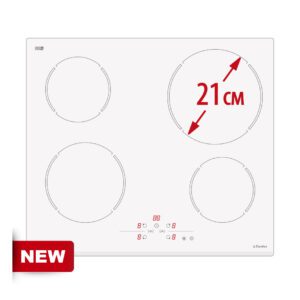 Стъклокерамичен плот -БЯЛ Eurolux ECH2 TC4 FV W